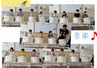 にじくみ🌈今月の音楽は、大太鼓を叩きました🥁少しずつ大きさが違う大太鼓を、交代で全種類叩くことができ大喜びでした☺️園長先生も全力で叩いていましたよ😆