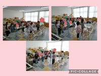 さくらくみ🌸音楽で鼓隊をしました。絵譜を真剣に見て、元気に叩いていましたよ🎵