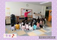 きりんくみ🦒音楽の活動では、ハンドベルを教えていただきました✨音当てクイズをしたり、みんなで演奏をしたり、楽しく取り組みました🔔かえるのうた、きらきら星を演奏しましたよ🎵